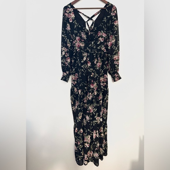 Forever 21 Floral Print Maxi Dress - Size M - Picture 5 of 10